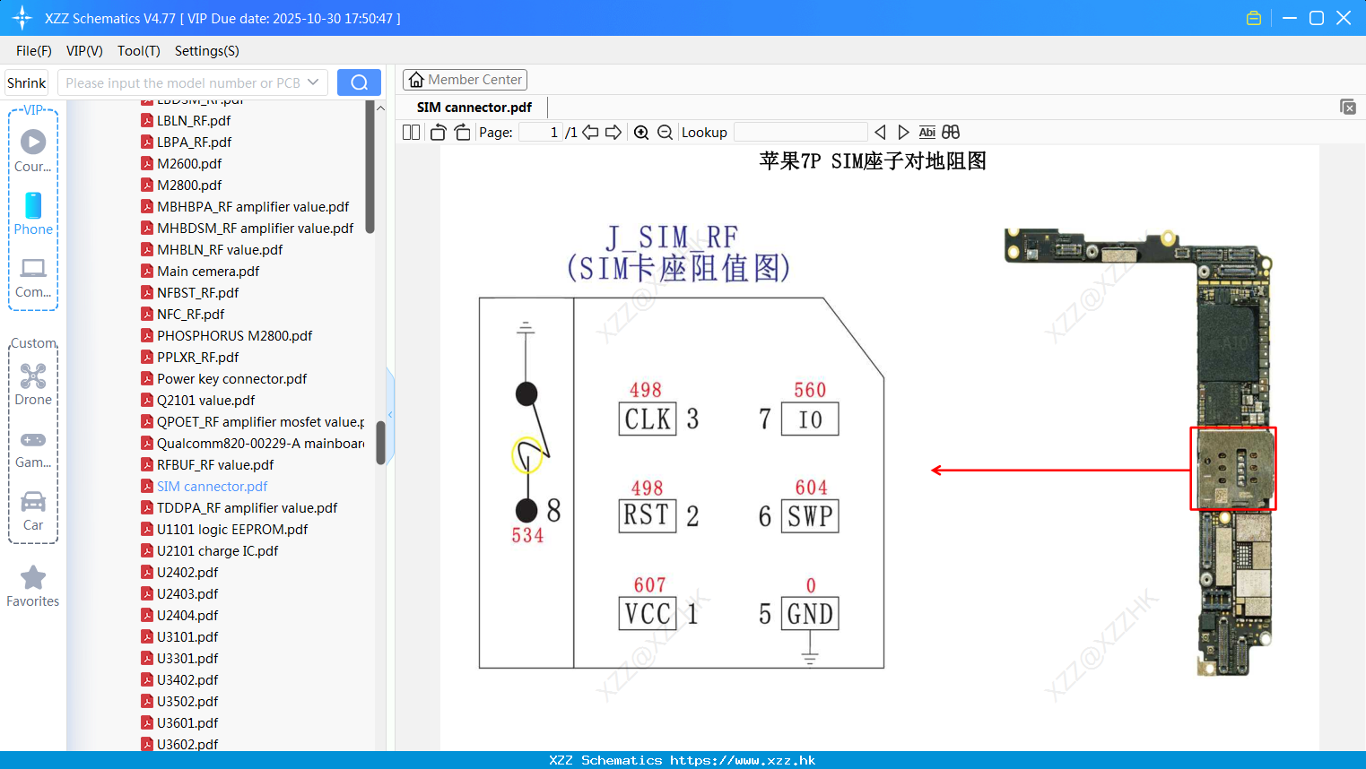 IPhone SIM Cannector
